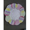 TOTAL HOME PASTEL EASTER "EGGS" Beaded Charger Placemat NWT