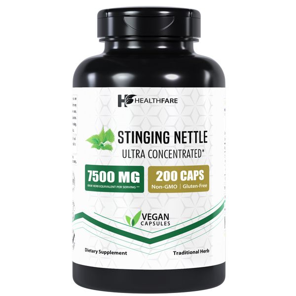 Stinging Nettle Leaf Extract 7500mg | 200 Caps Maximum Strength Urtica Dioica