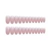 24pcs Long Nail Tips Stone Nail Pink Cute Elegant Nails Cat Eye