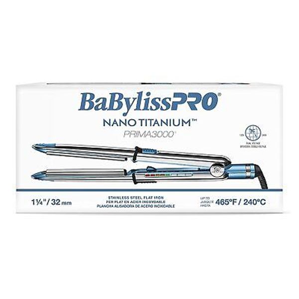 BaByliss PRO Prima3000 Nano Titanium Ionic 1 1/4" Straightener BNT3000TUC