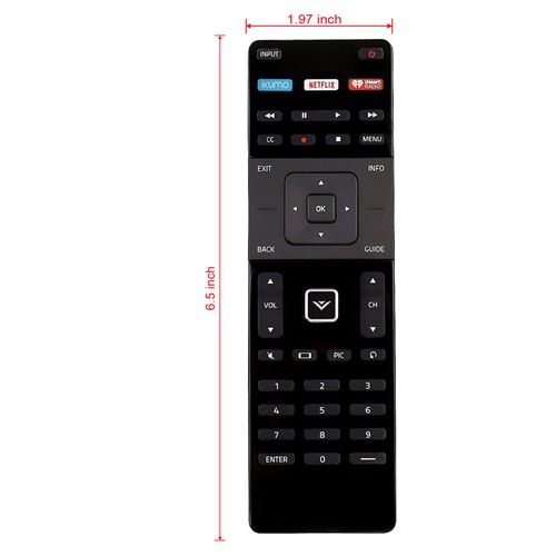 XRT122 TV Remote Control Replacement Suits for Vizio Smart TV D55U-D1 D55UD1 D58U-D3 D58UD3 D65U-D2 D65UD2 E32-C1 E32C1 E32H-C1 E32HC1 E40-C2 E40X-C2 E43-C2 E48-C2 E50C1 E55-C1
