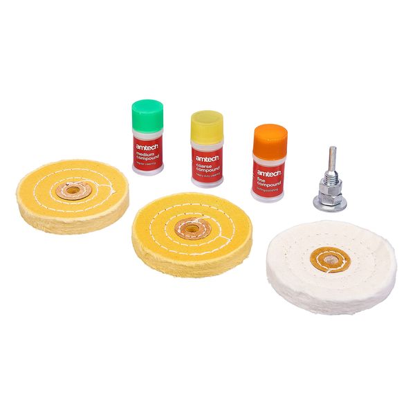 Amtech E2610 3 Piece Metal polishing Set