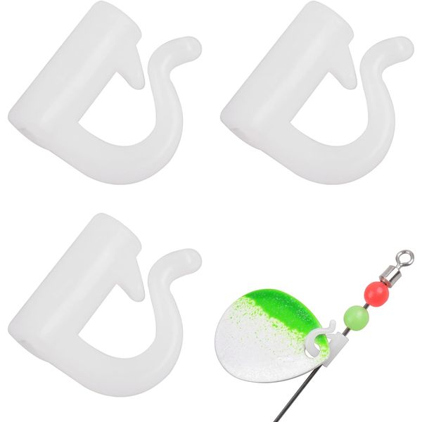 Quick Change Spinner Clevis 100Pcs Fishing Plastic Quick Snaps for Spinner New