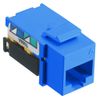 Bryant Electric NSJ6B Modular Snap-Fit, 8 Position, Universal, A/B, Netselect Cat-6 Jack, Blue