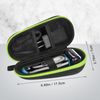 FYY Hard EVA Razor Travel Case, Razor Carrying Case for Men's Razor with Mesh Pocket for Razor Blades, Razor Storage Case for Electric Trimmer and Shaver Travel Organizer Carrying Bag Black