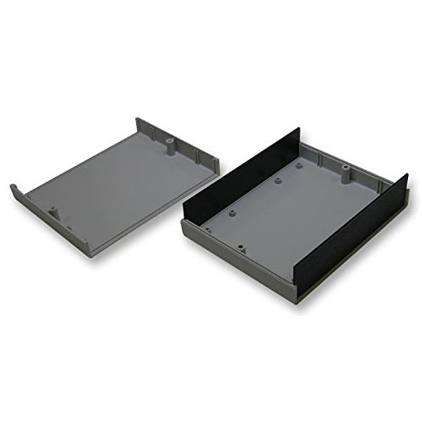Enclosures & 19" Cabinet Racks - Enclosures - CASE ABS GREY BASE BLACK PANEL - G738