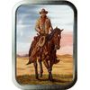 Noveltyshack COWBOY 2oz SILVER TOBACCO TIN,GIFT BOX