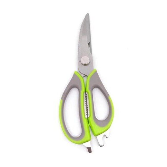 Multifunction Kitchen Scissors Magnetic Knife Seat Removable Stainless  Steel Scissors For Fish Chicken Shears Cooking New