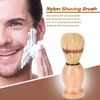 7Pcs Men Shaving Brush Wood Handle, Professional Salon Tools Hand Crafted Shaving Brush Wood Handle Shave Brushes Handmade Pure Badger Hair Brush for Men
