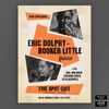 Eric Dolphy - Booker Little jazz poster - Five Spot Cafe - 1961