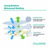 Chummie Luxury Reversible Bamboo Waterproof Overlay Bedding Protector