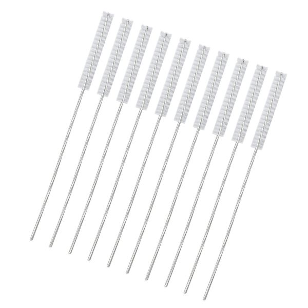 10Pcs Hearing Aid Cleaning Tool,2.5Mm Hearing Aid Vent Brush Professional Nylon Hair Hearing Aid Tube Cleaning Tool Earhook Tube Cleaning BrushAccessory