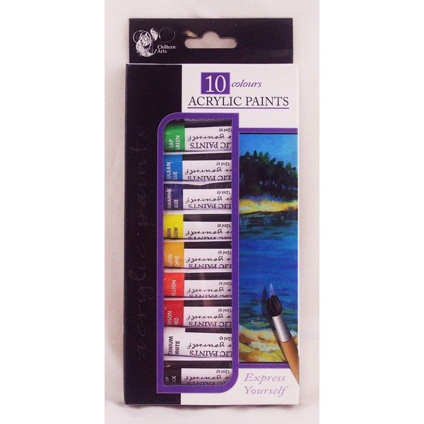 Chiltern Wove - 10 Colours Acrylic Paints