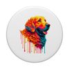 Dripping Paint Art Curly-Coated Retriever PopSockets Klebender PopGrip