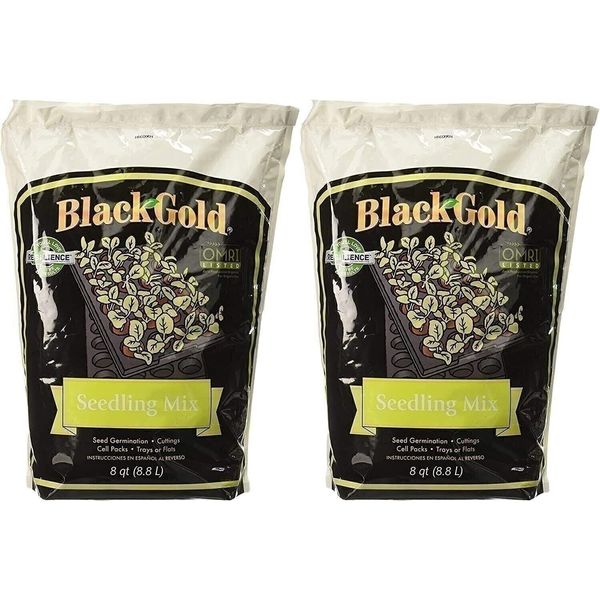 Black Gold 1311002 8-Quart Seedling Mix (2 Pack)