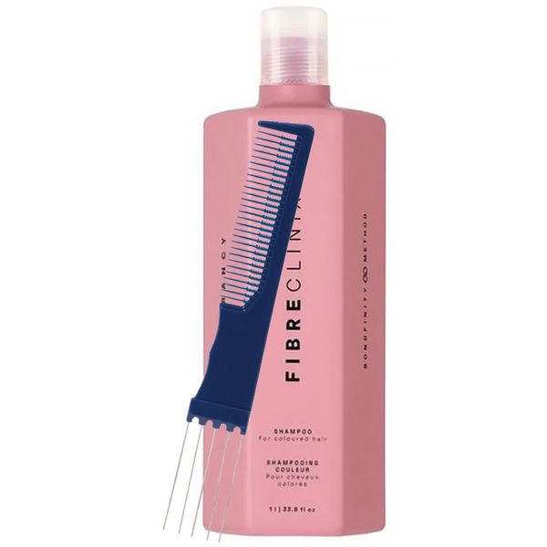 Fibre Clinix Vibrancy Shampoo 33.8 oz with Dual Purpose Comb