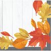 Creative Converting Fallen Leaves Beverage Napkins, 5", Multi-color