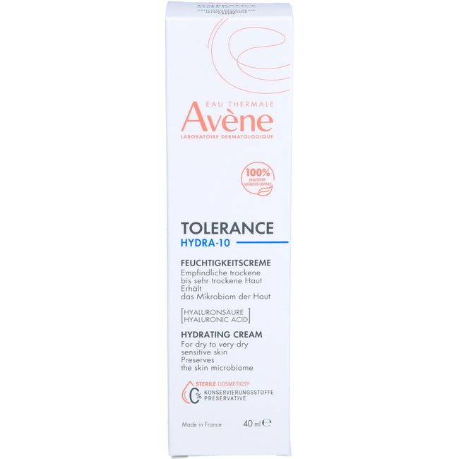 Avène Tolerance Hydra-10 Crema Hidratante 100% Natural 40ml