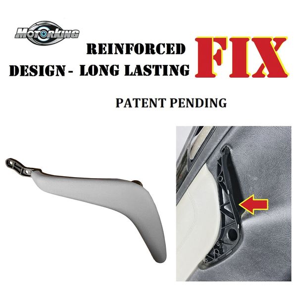 UPGRADED For 98-03 MB CLK320 CLK430 Left Driver DOOR HANDLE PULLER & COVER Gray