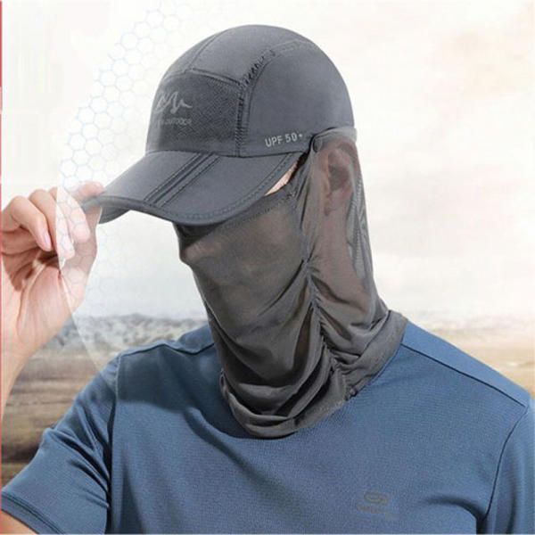 All Cover Neck Sun Visor Skin Protection Mesh Hat Mask