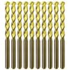 Masonry Drill Bit Set 1/4" Carbide Tip Golden Flute Concrete Drill Bits-10Pcs