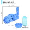 Bubble Blaster Toy Gun for Kids - 10 Hole Bubble Blowing Machine with Bubble Solution and Dipping Tray