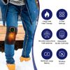 Cordless Electric Heated Shoulder Massager Brace Wireless Control with Vibration