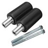 ALEOHALTER Frame Sliders Motorcycle Frame Sliders Crash Pad Falling Protector Practical Universal Device Frame Sliders (Black)