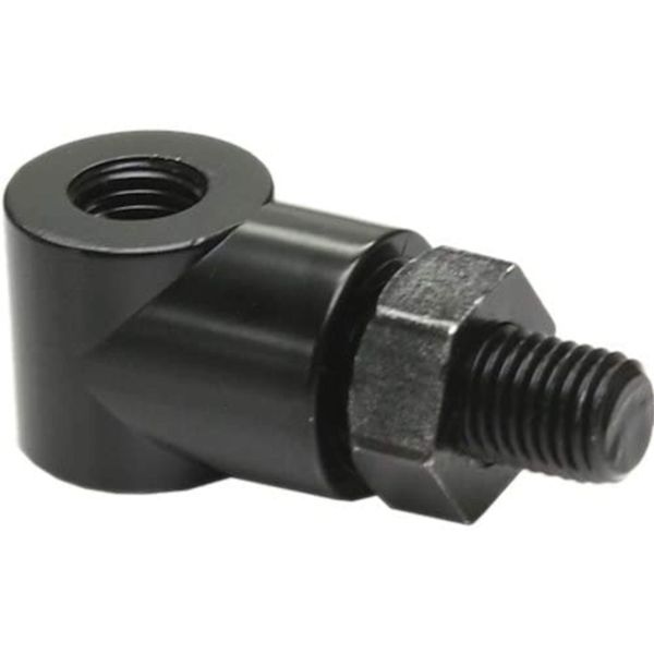Tanax SA-19 Motorcycle Mirror Napoleon Right Angle Adapter Black