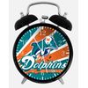 Miami Dolphins Alarm Desk Clock 3.75" Home or Office Decor E439 Nice Gift