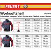 feuer1 Softshell jacket, fire brigade, wind and waterproof, highly breathable, reflex