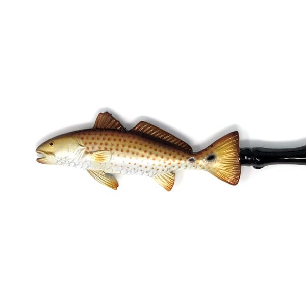 LX Hand Painted Back Scratcher Red Drum Fish 18"