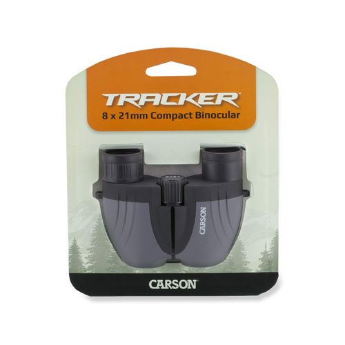 Carson Tracker 8x21mm Compact Sport Binocular, Grey (TZ-821)