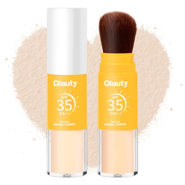 Mineral Sunscreen Setting Powder, Translucent Oil Natural Matte Concealer Brush Powder,Lasting Breathable Lightweight Powder for Face&Hair,All Skinp (#1 Translucent)