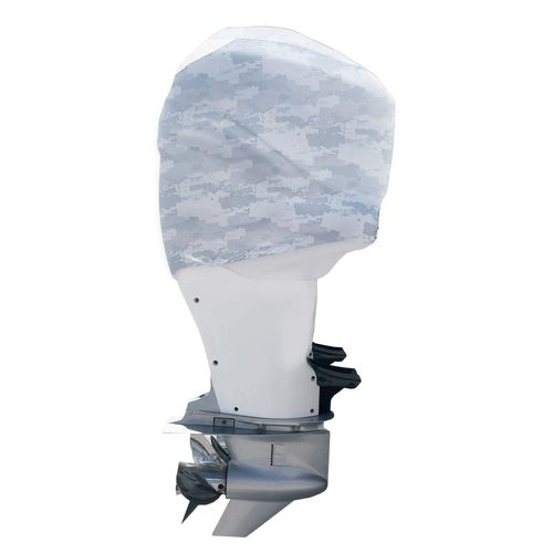 OUTERENVY Grey Digital Camo Outboard Motor Cover for Mercury 175-225 V6 (2018-Present) | Made in USA to Stay on While You Run! | 112D