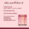 Burt's Bees Lip Balm, Tinted Moisturizing Lip Care for Women, 100% Natural, with Shea Butter, Red Dahlia (2 Pack)