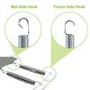 7" Silver Trampoline Spring Galvanized Steel Replacement