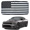 For Dodge Charger Ram Large US Flag Car Windshield Sun Shade Shield Cover Visor