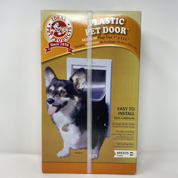 Ideal Pet 7" x 11.25" Medium Original Frame Dog and Plastic Pet Door (PPDM)