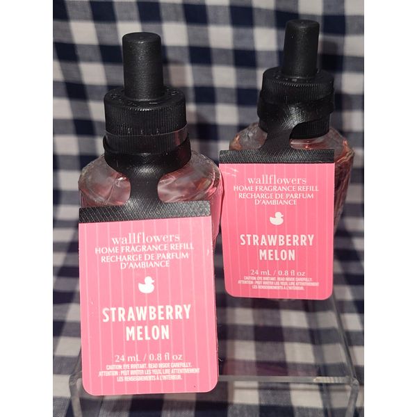 NEW 2-Pack STRAWBERRY MELON Wallflower Refill Bulbs SEALED Bath & Body Works