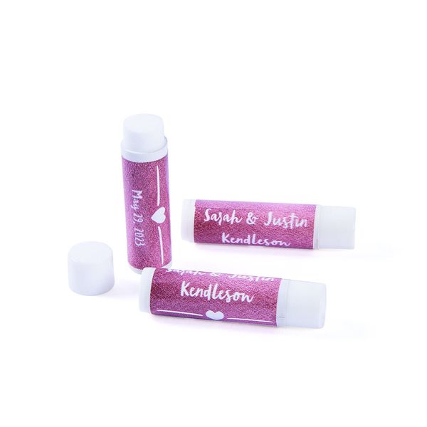 Personalized Rose Gold Lip Balm - 12 Pc.