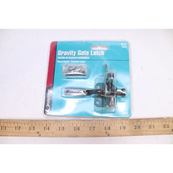 Ultra Hardware Weld-On Self Locking Gravity Gate Latch Steel Silver