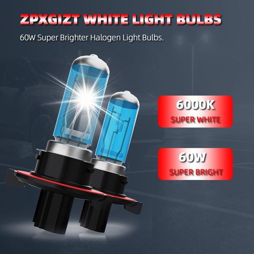 ZPXGIZT Light Bulbs Fit For Dodge Durango 2007-2009, High Performance Halogen Headlight Bulb And License Plate Lights Combo, 9008 9145 High Low Beam Fog Lights, 6000K White Light, Pack of 6