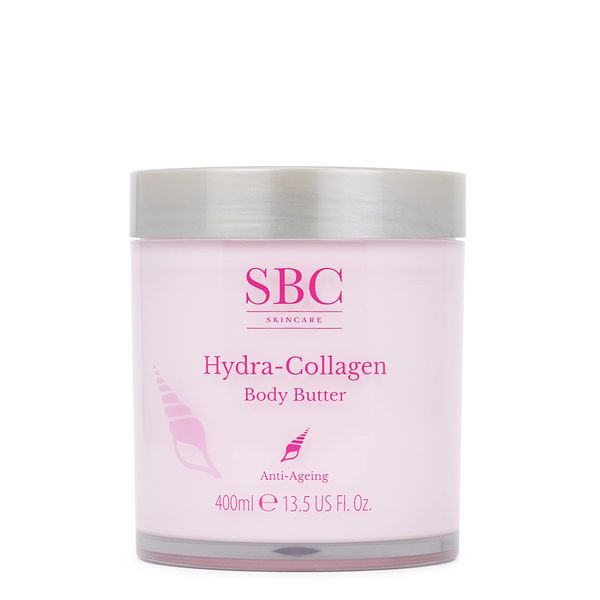 SBC Skincare Hydra-Collagen Body Butter - 400ml | Anti-Ageing Body Moisturiser | Creamy Hydra-Collagen Body Lotion | Thick Body Butter With Shea Butter & Vitamin E | Gluten Free