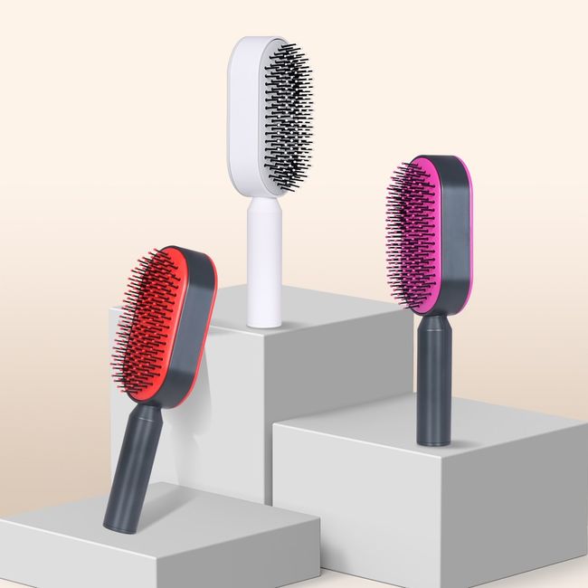 Dropship Self Cleaning Hair Brush For Women Massage Scalp Promote Blood  Circulation Anti Hair Loss 3D Hair Growth Comb Hairbrush Self-Cleaning Hair  Brush 3D Air Cushion Massager Brush Airbag Massage Comb to