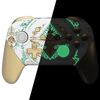 Switch Processor, Not Procon, eXtremeRate Faceplate Backplate Handle Switch Procon, Pattern Pattern Compatible with Procon Switch, DIY Replacement Grip Housing Case Cover [White] Glow in the Dark