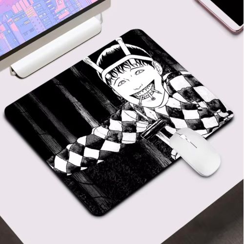 Junji Ito Souichi Tsujii Japanese Horror Manga Tomie Uzumaki Non-Slip Mousepad Gaming Computer Mouse Pad Desktop Laptop 7.1 x 8.7 inches