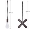 Ceiling Fan Pull Extension Chain with Easily Identifiable Light and Fan Cord (Basic 12 inch, ORB)