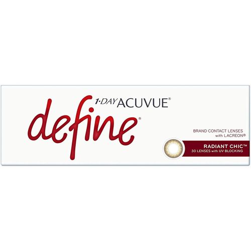 カラコン カラー コンタクト レンズ ワンデー DEFINE アキュビュー ディファイン モイスト【PWR】-3.75【BC】8.5 ラディアントシック 30枚入り