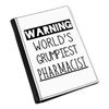 Gift Base Warning World's Grumpiest Pharmacist Passport Holder Cover